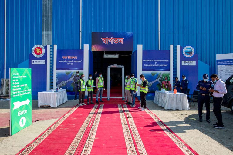 Ground Breaking Ceremony of Elevated Express Way 2022 05 service eventtouchint