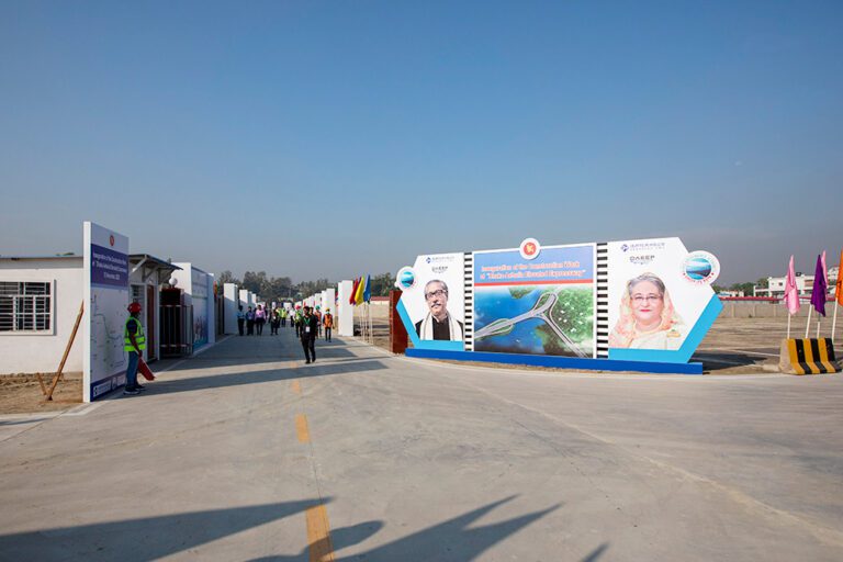 Ground Breaking Ceremony of Elevated Express Way 2022 12 service eventtouchint